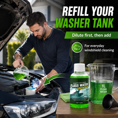 🥳2026 HOT SALE🥳 Glass Concentrate – 10ml makes 1L, cuts bugs & grime, streak-free🚗💪 (offer)